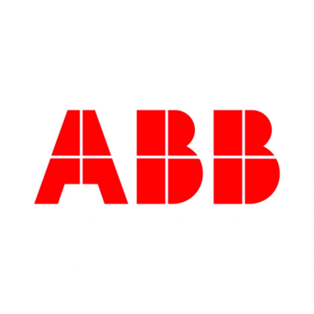 Logo da ABB, fabricante líder em automação industrial
