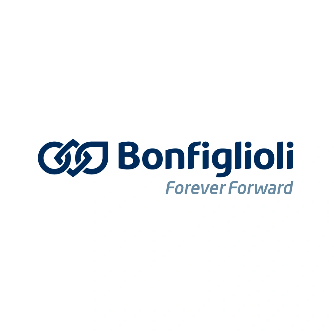 Logo da Bonfiglioli, fabricante de redutores, motoredutores e soluções de transmissão industrial