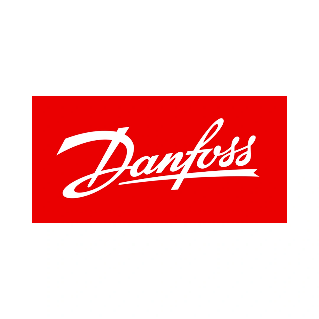 Logo da Danfoss, fabricante global de soluções em automação e controle industrial